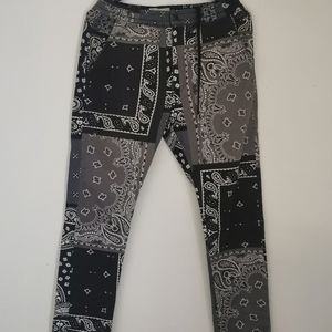 Vintage paisley/bandana jeans/pants/denim